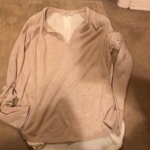 A cream dress shirt